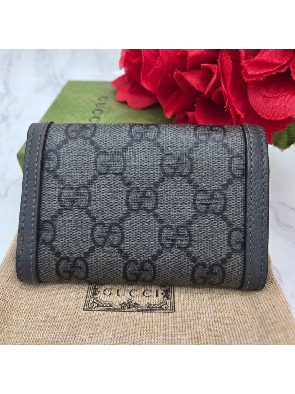 ★SOLD★ Gucci Business Card Holder Case Ophidia GG - Picture 2 of 14